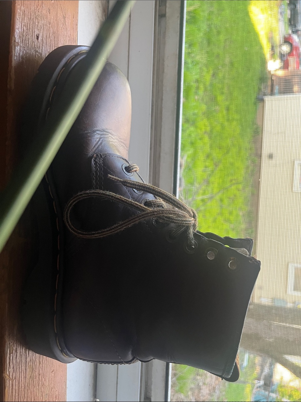 Dr. Martens Brown Leather Lace-Up Ankle Boots - Picture 5 of 6